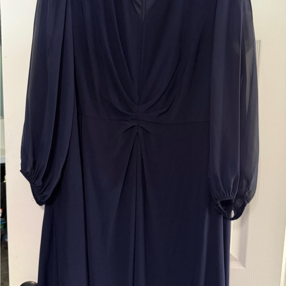 Jessica Howard Deep Blue Long Sleeve Dress